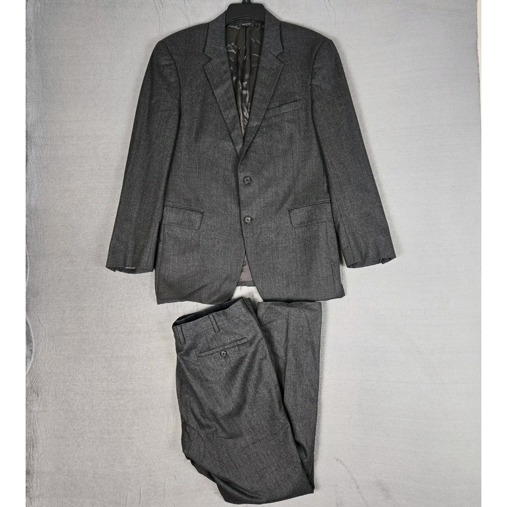 Prada Milano Suit Mens 52R Slim 34x29 Pants Gray 2 Piece Wool Italy Made *READ